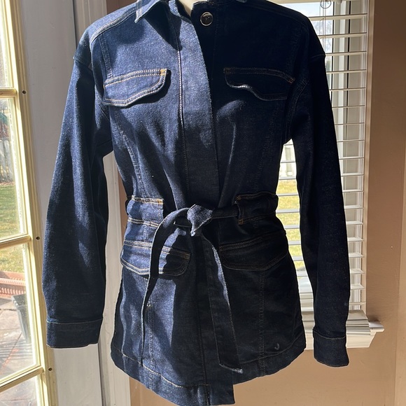 COPY - TED BAKER GELLIER DENIM UTILITY JACKET SZ US 10/12 TED SZ 4 - Picture 10 of 13